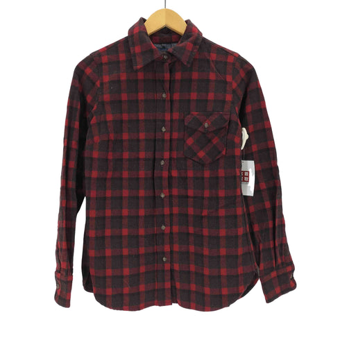 ペンドルトン PENDLETON usa製 ウールチェック ネルシャツ レディース JPN:S