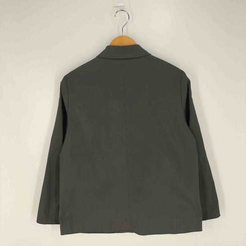 ジルサンダーネイビー JIL SANDER NAVY イタリア製 ポリエステルシルク ラウンドカラー ジャケット レディース 44