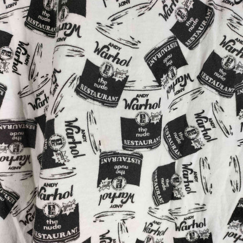 アンディウォーホル バイヒステリックグラマー andy warhol by HYSTERIC GLAMOUR Y2K 総柄 プリント S/S Tシャツ メンズ FREE