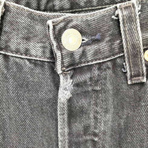 リーバイス Levis 501 99年製 ボタン裏553 ボタンフライ先染めブラックデニムパンツ メンズ W29L34