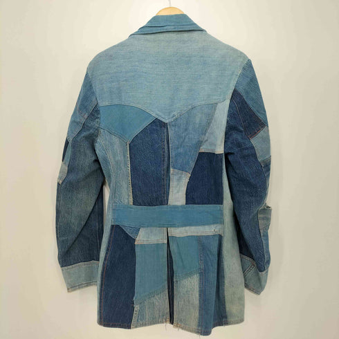 specially hand made by judy 70-80S リメイク パッチワーク デニム テーラードジャケット メンズ