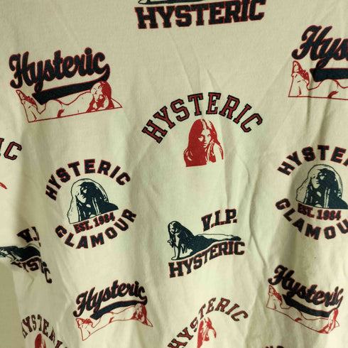 ヒステリックグラマー HYSTERIC GLAMOUR Y2K ヒスガール 総柄 プリント S/S Tシャツ メンズ JPN:M