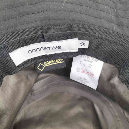 ノンネイティブ nonnative HIKER HAT WIDE BRIM C/N RIPSTOP WITH GORE-TEX R PACLITE 2.5L メンズ 2