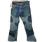 リーバイス Levis 501 66前期 6刻印 ボタンフライ リメイク パッチワーク フレア デニムパンツ メンズ