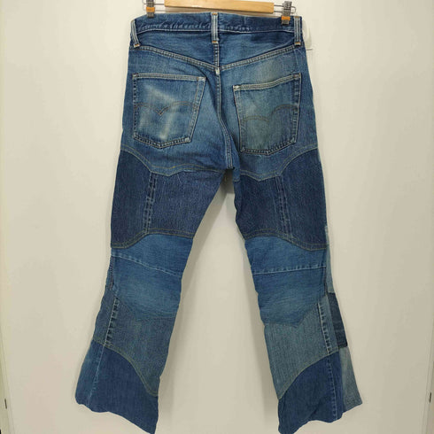 リーバイス Levis 501 66前期 6刻印 ボタンフライ リメイク パッチワーク フレア デニムパンツ メンズ