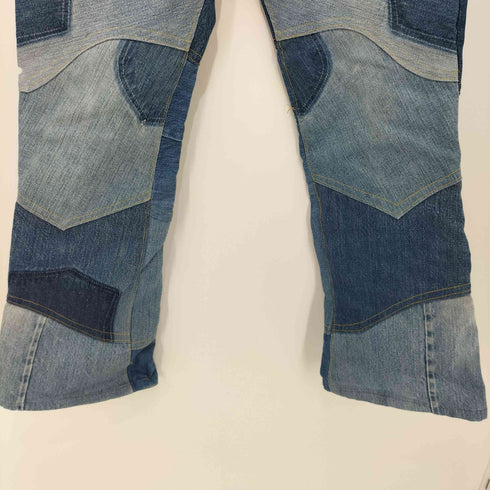 リーバイス Levis 501 66前期 6刻印 ボタンフライ リメイク パッチワーク フレア デニムパンツ メンズ