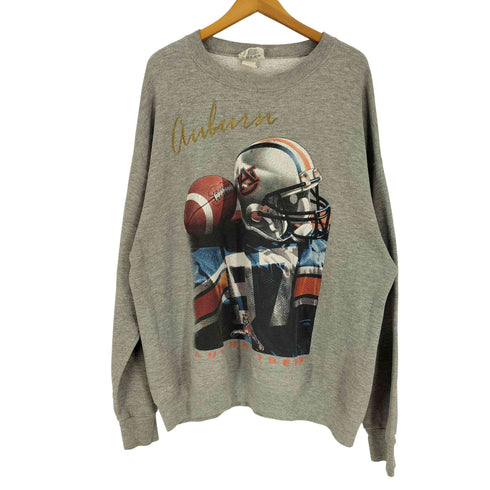 リー Lee 90S SPORT USA製 カレッジ フットボール チーム プリント 裏起毛 クルーネック スウェット メンズ import:XL