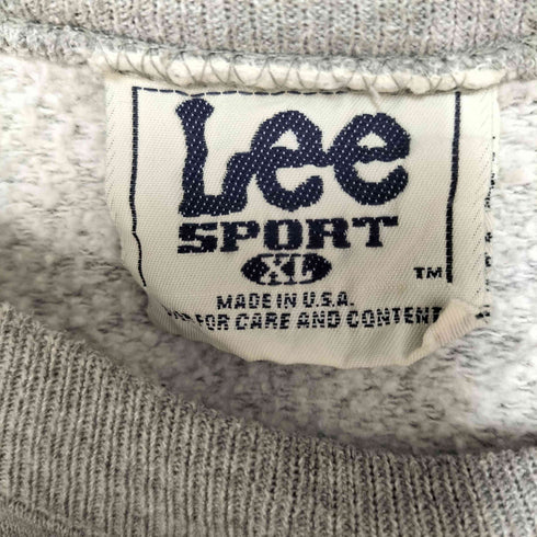 リー Lee 90S SPORT USA製 カレッジ フットボール チーム プリント 裏起毛 クルーネック スウェット メンズ import:XL