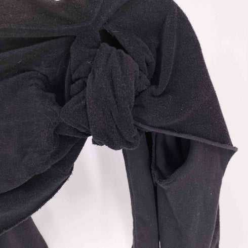 コムデギャルソン COMME des GARCONS 02AW AD2002 Knitting is Free期 タオル地 クロップド アシンメトリー コットン ニット カーディガン ニッティングイズフリー レディース