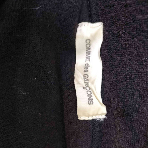 コムデギャルソン COMME des GARCONS 02AW AD2002 Knitting is Free期 タオル地 クロップド アシンメトリー コットン ニット カーディガン ニッティングイズフリー レディース
