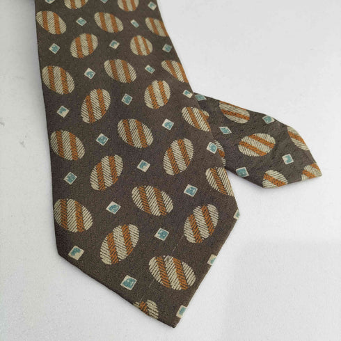 ジョルジオアルマーニ Giorgio Armani MADE IN ITALY 総柄 シルクネクタイ メンズ
