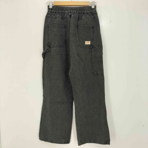 クラシカルエルフ CLASSICAL ELF メンズライクペインターツイル&ルーズデニムパンツ デニムブラック レディース JPN:M