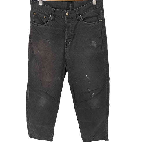 エイチアンドエム H&M ブラックデニムパンツ メンズ