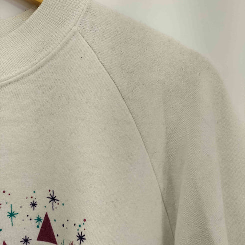 90s USA製 ラグラン キャラクタープリント クルーネックスウェット メンズ import:XL