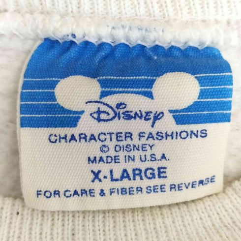 90s USA製 ラグラン キャラクタープリント クルーネックスウェット メンズ import:XL