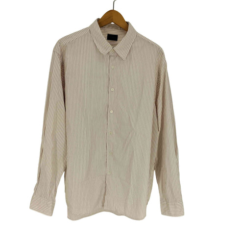 ユナイテッドアローズグリーンレーベルリラクシング UNITED ARROWS green label relaxing コットン ストライプ ブロード ジャストルーズ シャツ メンズ JPN:L