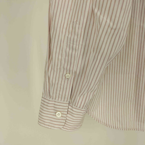 ユナイテッドアローズグリーンレーベルリラクシング UNITED ARROWS green label relaxing コットン ストライプ ブロード ジャストルーズ シャツ メンズ JPN:L
