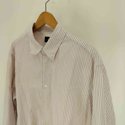 ユナイテッドアローズグリーンレーベルリラクシング UNITED ARROWS green label relaxing コットン ストライプ ブロード ジャストルーズ シャツ メンズ JPN:L