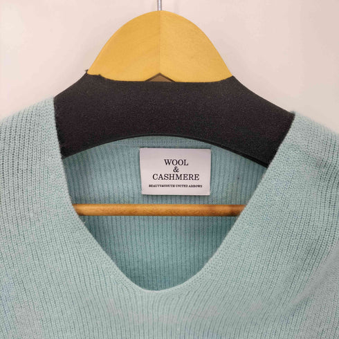 ビューティーアンドユースユナイテッドアローズ BEAUTY & YOUTH UNITED ARROWS ウール カシミヤ Vネックニットプルオーバー レディース