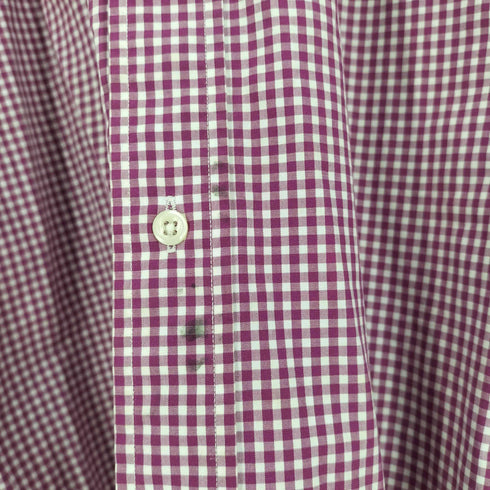 ラルフローレン RALPH LAUREN CLASSIC FIT ポニー 刺繍 ギンガムチェック B.D シャツ メンズ import:XL