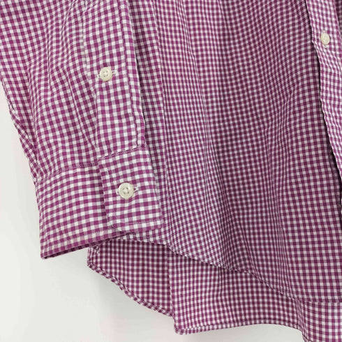 ラルフローレン RALPH LAUREN CLASSIC FIT ポニー 刺繍 ギンガムチェック B.D シャツ メンズ import:XL