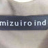 ミズイロインド mizuiro ind ウール混 スタンドカラー ギャザーワンピース レディース