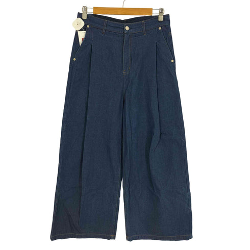 アンリラクシング unrelaxing タック ワイド バギー デニム パンツ レディース JPN:S
