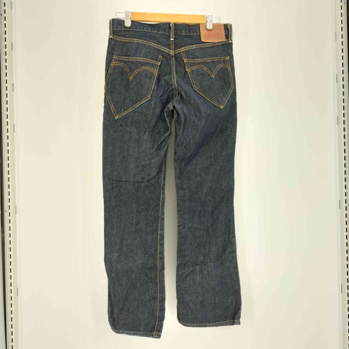 リーバイス Levis 00S 517 ボタン裏 J41 刻印 バック アシンメトリー ポケット ジップフライ ブーツカット フレア デニム パンツ 2005年製 濃紺 メンズ W:32 L:33