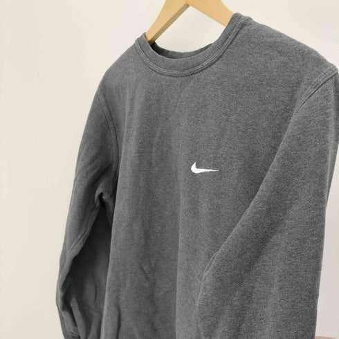 ナイキ NIKE スウッシュ ロゴ 刺繍 裏起毛 クルーネック スウェット メンズ import:L