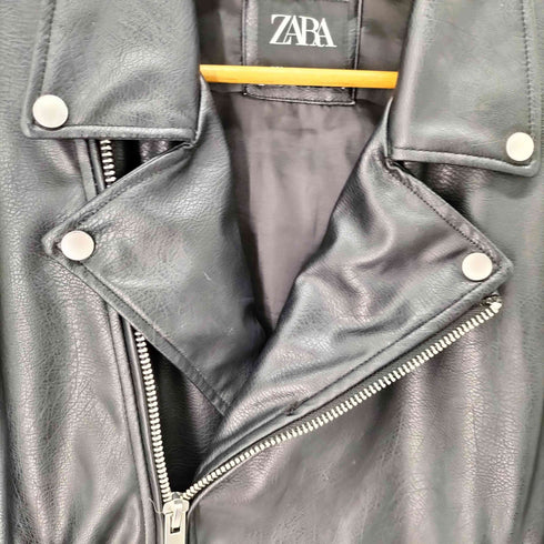 ザラ ZARA シングルライダースジャケット レディース import:S
