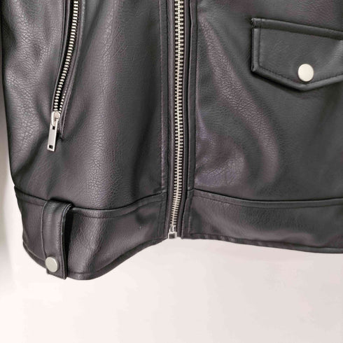 ザラ ZARA シングルライダースジャケット レディース import:S