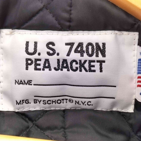 MFG.By Schott USA製 PEA JACKET 錨ボタン Pコート ピーコート メンズ 40
