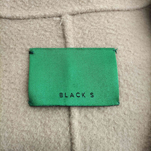 BLACK S バックファーデザイン カシミア混 チェスターロングコート レディース