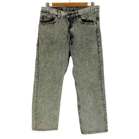 リーバイス Levis 90S USA製 501 ボタン裏 522 刻印 Rタブ ACID WASH ケミカルウォッシュ ボタンフライ ブラック デニム パンツ 1991年製 メンズ W33 L:30
