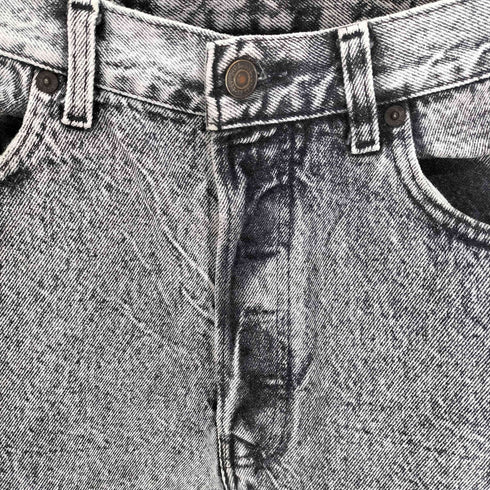 リーバイス Levis 90S USA製 501 ボタン裏 522 刻印 Rタブ ACID WASH ケミカルウォッシュ ボタンフライ ブラック デニム パンツ 1991年製 メンズ W33 L:30