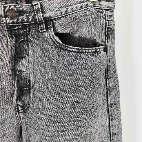 リーバイス Levis 90S USA製 501 ボタン裏 522 刻印 Rタブ ACID WASH ケミカルウォッシュ ボタンフライ ブラック デニム パンツ 1991年製 メンズ W33 L:30