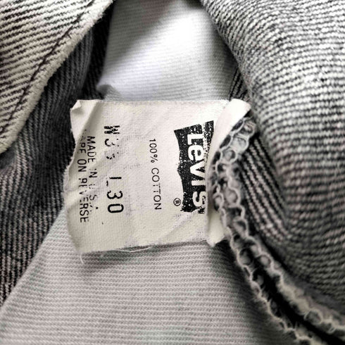 リーバイス Levis 90S USA製 501 ボタン裏 522 刻印 Rタブ ACID WASH ケミカルウォッシュ ボタンフライ ブラック デニム パンツ 1991年製 メンズ W33 L:30