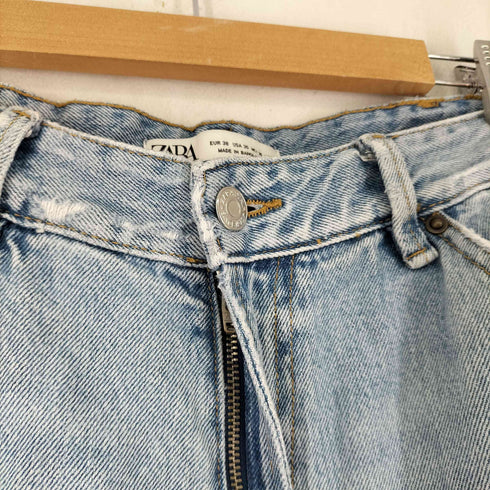 ザラ ZARA JEAN COUPE AMPLE ダブルニーデニムパンツ メンズ 38