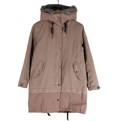 エーグル AIGLE PRIMALOFT プリマロフト 裏地キルティング 内ボアフーデッド モッズコート ボア取り外し可 レディース UK8