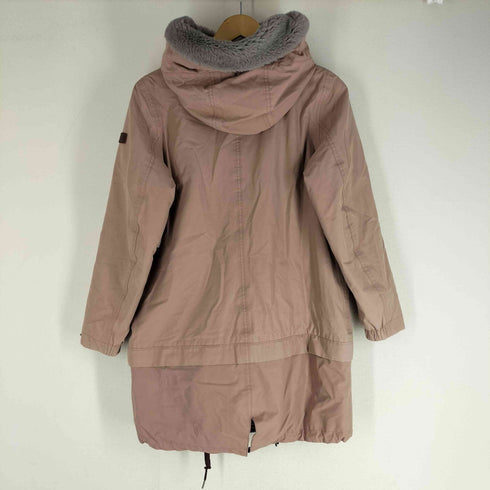 エーグル AIGLE PRIMALOFT プリマロフト 裏地キルティング 内ボアフーデッド モッズコート ボア取り外し可 レディース UK8