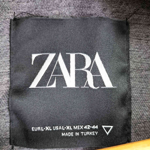ザラ ZARA ブラックデニムベスト メンズ XL
