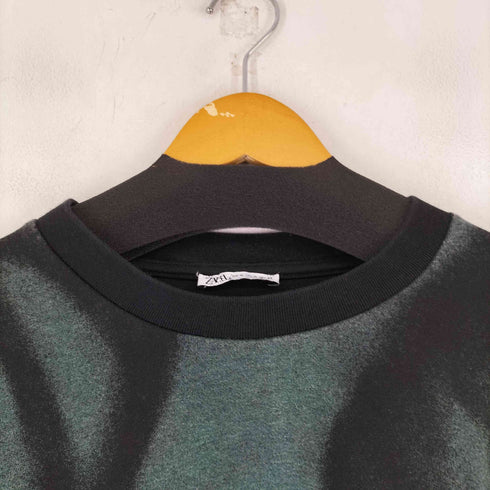 ザラ ZARA アブストラクトプリント スウェットシャツ メンズ XL