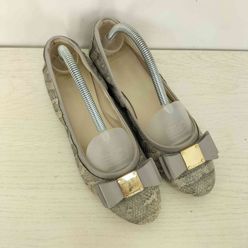 コールハーン COLE HAAN トバ ボウ バレエ パイソン バレエシューズ レディース 6 1/2 B
