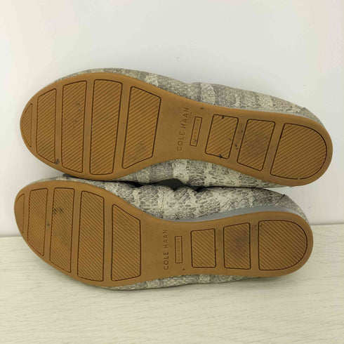 コールハーン COLE HAAN トバ ボウ バレエ パイソン バレエシューズ レディース 6 1/2 B