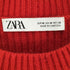 ザラ ZARA レーヨン混 畦編み クロップド ニット セーター レディース import:M