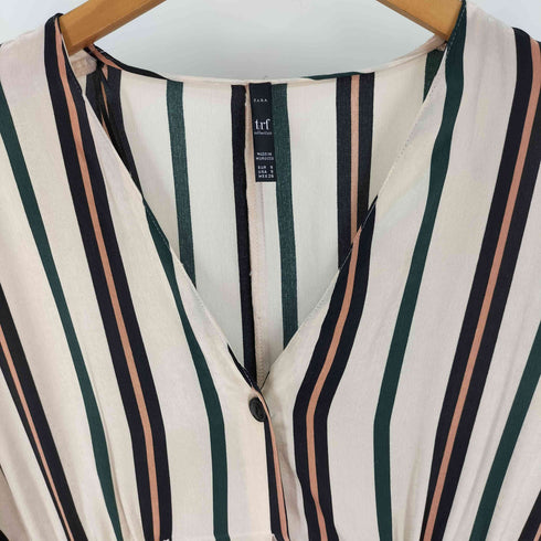ザラ ZARA trf Striped Button Dress ストライプ ボタン ドレス ワンピース レディース import:S