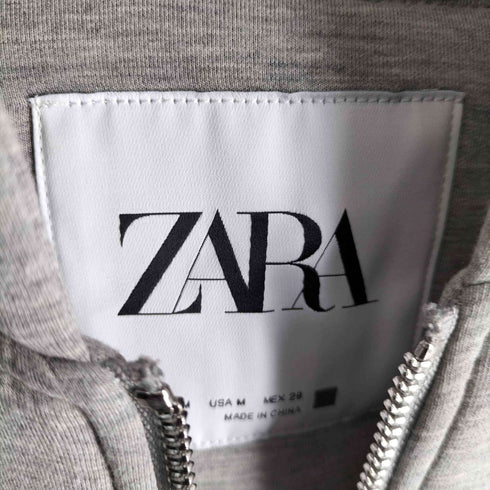 ザラ ZARA ネオプレン エフェクト ジャケット ボンバージップフーディ メンズ import:S