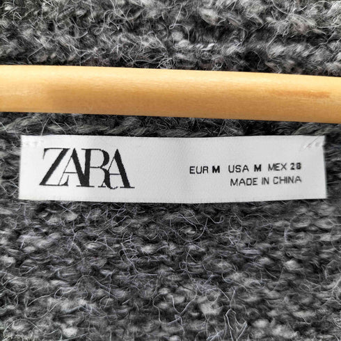 ザラ ZARA ロングニットカーディガン レディース import:M