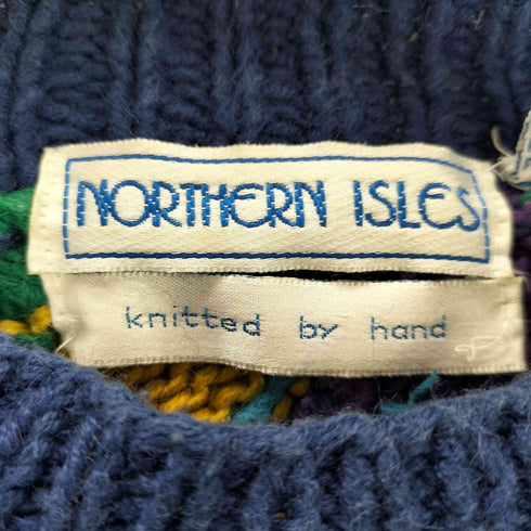 NORTHERN ISLES ラミーコットン ダイヤ柄ニット レディース JPN:M