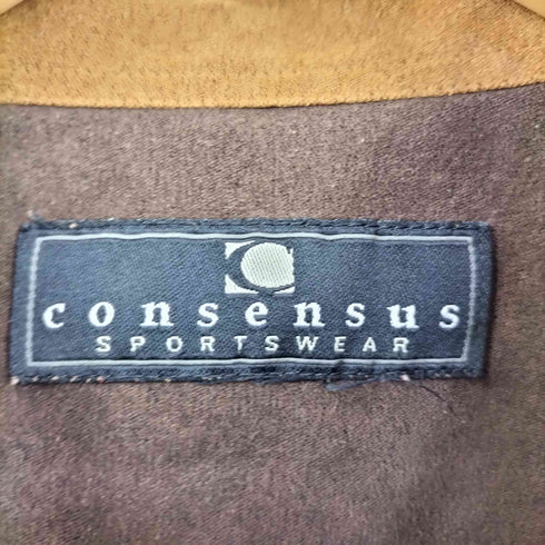 コンセンサス consensus 両フラップポケット フェイクスウェードシャツ メンズ